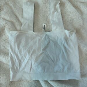 White Bandeau Crop Top